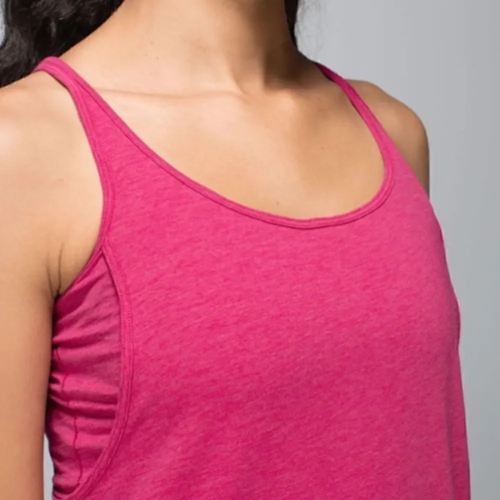 🪦Lululemon Vita Racer Tank Heathered Bumble Berry size 6